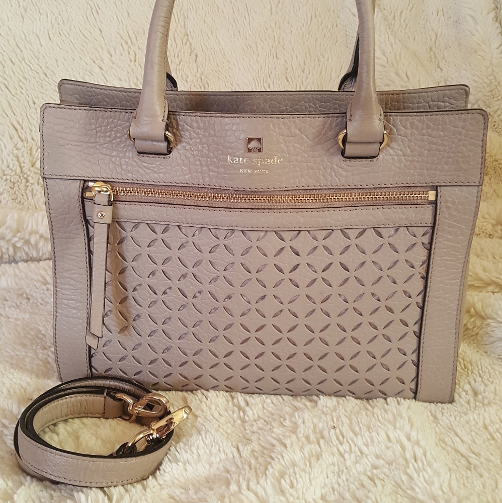 EUC Kate Spade Perri Lane Satchel in Taupe